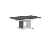 Table Basse Effet Pierre Pied Central Ouvert - MARIKA - ALTOBUY Gris G