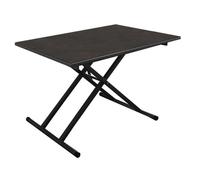 Table basse élévatrice aluminium et plateau céramique - Pump - L.120 x l.80 cm