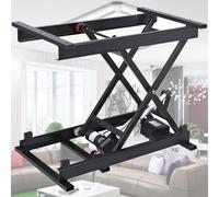 Table basse élévatrice électrique, table de salle à manger avec télécommande filaire, cadre en fer pliable pour une utilisation polyvalente, hauteur réglable