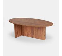 Table basse elliptique en bois mélaminé 120 x 65 cm Orba