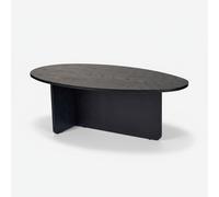 Table basse elliptique en bois mélaminé 120 x 65 cm Orba