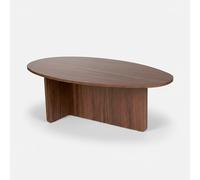 Table basse elliptique en bois mélaminé 120 x 65 cm Orba