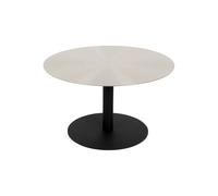 Table basse en acier argent Snow Brushed