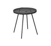 Proloisirs Table basse de jardin ronde Flower - acier cataphorèse Ø 44 cm gris