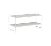 Venture Home – Table basse avec étagère Staal – Acier 102 cm – Blanc