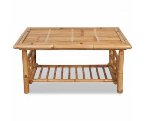 Table basse en bambou, 90 x 50 x 45 cm, marron | Bambou résistant, couleur marron, nettoyage facile, utilisation intérieure et extérieure, touche tropicale