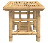 Table basse en bambou - vidaXL - 70x45x36 cm - Brun - Finition naturelle - Capacité 75 kg - Assemblage requis