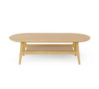 Table Basse en Bois Courbée 130cm Chêne
