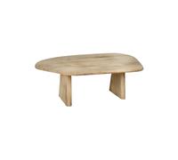 Table basse en bois de manguier beige, carré, fini naturel - Pomax, Montreal - 120x70x40 cm