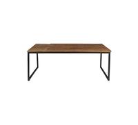 RANDI - Table basse en bois et acier L 110 Marron