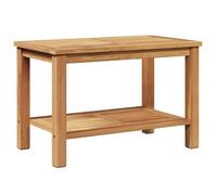 Table basse en bois de teck - vidaXL - 70x40x45 cm - Marron - Rangement intégré - Design moderne - Bois de teck massif