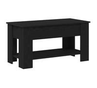 vidaXL Table Basse Chêne Noir 101 x 49 x 52 cm Bois d'ingénierie, Table Basse Moderne pour Le Salon, Style Fonctionnel, pièce Durable, Lignes épurées, esthétique contemporaine