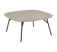 Table basse en bois et métal HALDOR - Gris brun