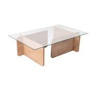 Table basse en bois "Flavio" - 105 x 65 x 30 cm - Chêne
