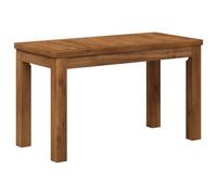 Table basse en bois massif d'acacia et 60,5 x 30 x 36 cm | Bois d'acacia massif, forme rectangulaire, utilisation intérieure et extérieure, table basse ou table à manger