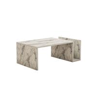 Table basse en bois ""Memo"" - 86 x 50 x 32 cm - Marbre Freesia