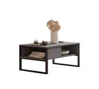 Table basse en bois "ML34" - 100 x 59 x 44 cm - Argent