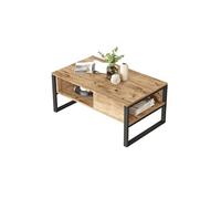 Table basse en bois ""ML34"" - 100 x 59 x 44 cm - Pin atlantique
