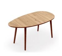 Table basse en bois "Nora" 100 x 50 x 45 cm - Chêne