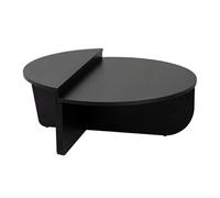 Table basse en bois "Orion" - 90 x 60 x 30 cm - Bois Noir