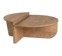 Table basse en bois "Orion" - 90 x 60 x 30 cm - Chêne miel 12