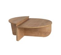 Table basse en bois "Orion" - 90 x 60 x 30 cm - Chêne miel