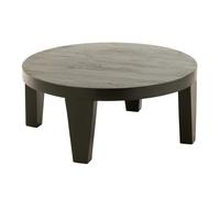 Table Basse en Bois "Reggie" 80cm Noir