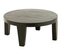 Table Basse en Bois "Reggie" 80cm Noir Noir G