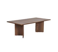 Table basse en bois "Sabin" - 60 x 119 x 40 cm - Noyer