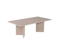 Table basse en bois "Sabin" - 60 x 119 x 40 cm - Travertin