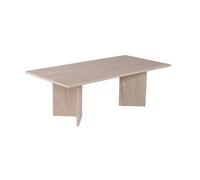 Table basse en bois "Sabin" - 60 x 119 x 40 cm - Travertin