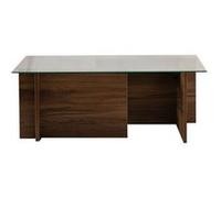Table basse en bois "Vetrino" - 105 x 65 x 40 cm - Noyer