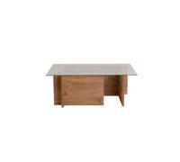 Table basse en bois "Vetrino" - 105 x 65 x 40 cm - Pin atlantique