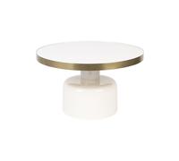 GLAM - Table basse ronde blanche D60 Blanc
