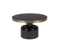 GLAM - Table basse ronde noir D60 Noir