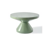 Table basse en fibre de verre vert olive Zig zag