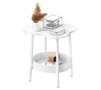 Table Basse en Forme de Fleur - WILITTO - 2 Niveaux - Moderne - Patins Antidérapants - Bois d'Ingénierie P2 écologique - 40x40x50cm
