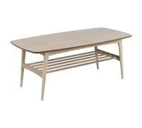 Table basse en MDF avec une étagère de rangement - Beige