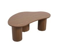 Table basse en MDF décor mélaminé bois foncé Maeve - Oviala
