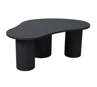 Table basse en MDF décor mélaminé noir Maeve - Oviala