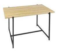HOME DECO FACTORY - Table Basse Design Épuré en Bois MDF pour Salon et Salle à Manger - Contemporain - Dimensions 80 x 50 x 45 cm - Couleur Marron Noir - Modèle LOKA