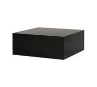 Table Basse en MDF ""Prizma"" - 90 x 90 x 35 cm - Bois Noir