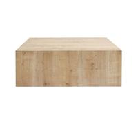 Table Basse en MDF ""Prizma"" - 90 x 90 x 35 cm - Chêne Saphir