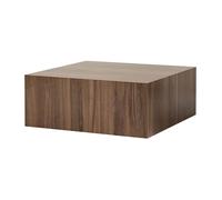 Table Basse en MDF ""Prizma"" - 90 x 90 x 35 cm - Noyer
