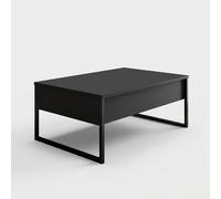 Table basse en mélaminé avec pieds en métal Luxe Anthracite