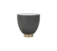 Mauro Ferretti Table basse Elge Ø 46 x 45 cm, fer, gris, or et blanc