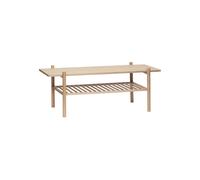 Table basse en placage de chêne clair Acorn