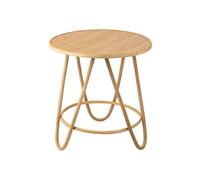 Paris prix Table basse ronde rotin - Naturel