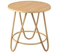 Paris prix Table basse ronde rotin - Naturel