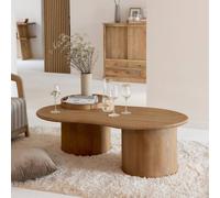 Table basse en vague en bois de manguier silas